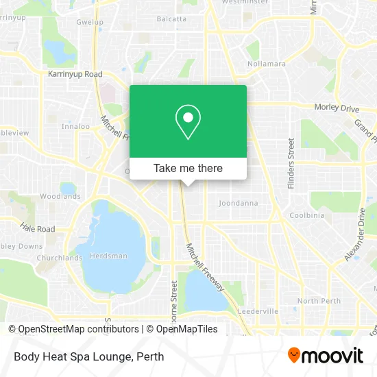Mapa Body Heat Spa Lounge