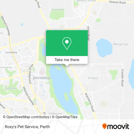 Mapa Roxy's Pet Service
