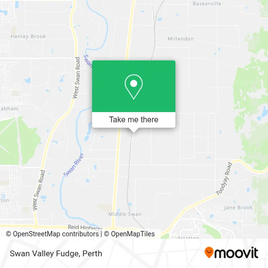 Mapa Swan Valley Fudge