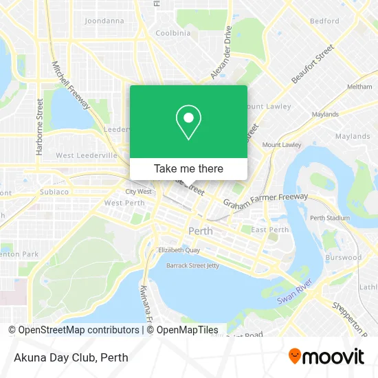 Mapa Akuna Day Club