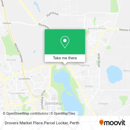 Mapa Drovers Market Place Parcel Locker