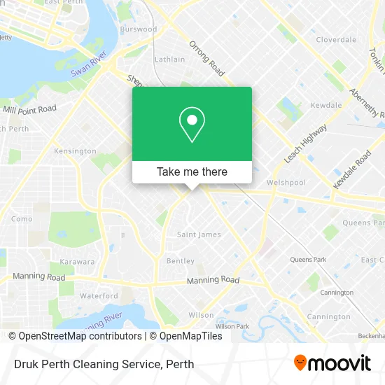 Mapa Druk Perth Cleaning Service