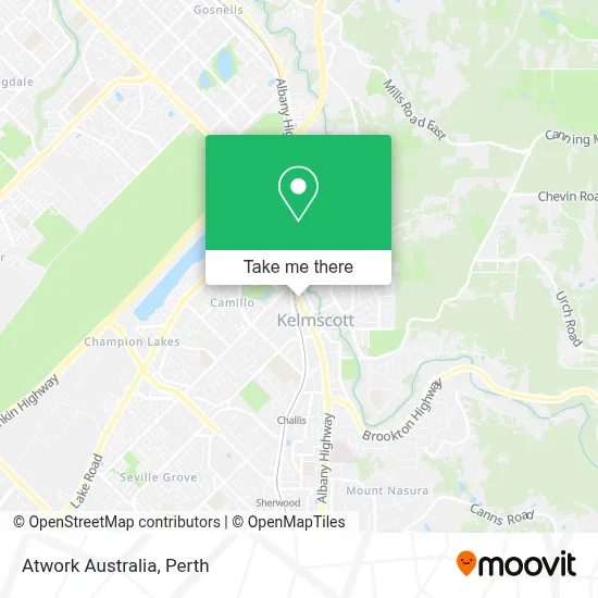 Mapa Atwork Australia