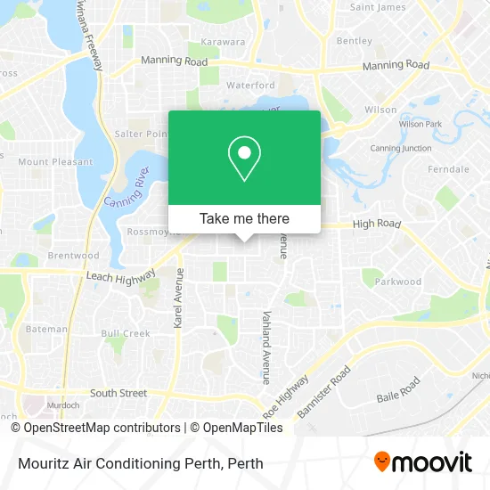 Mapa Mouritz Air Conditioning Perth