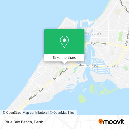 Mapa Blue Bay Beach