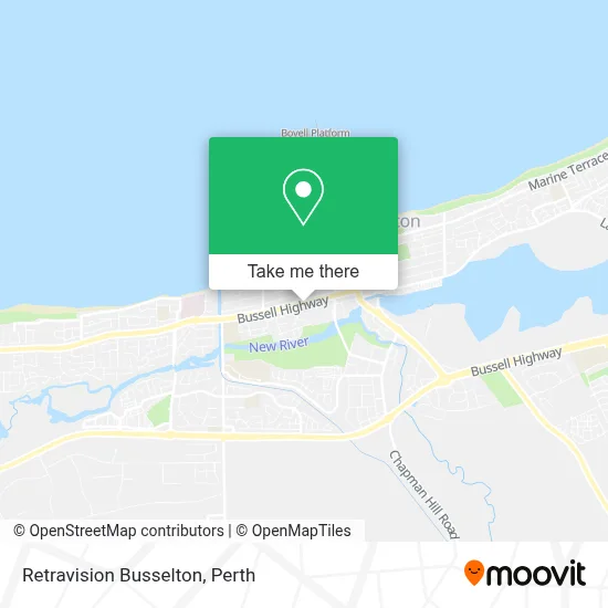 Mapa Retravision Busselton