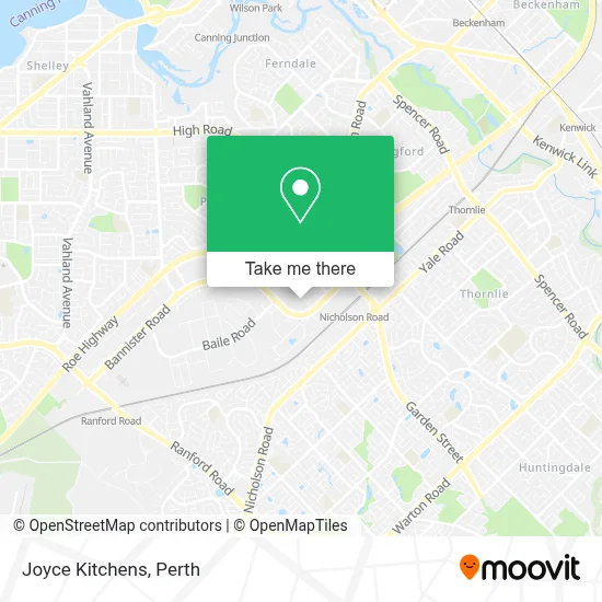 Mapa Joyce Kitchens