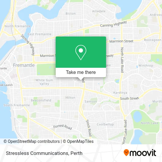 Mapa Stressless Communications