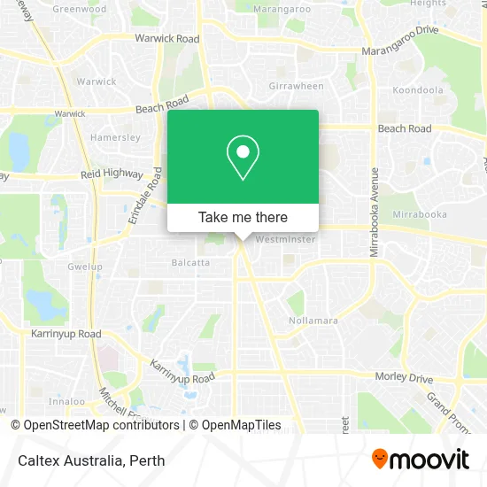 Mapa Caltex Australia