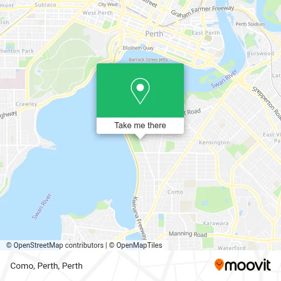 Como, Perth map