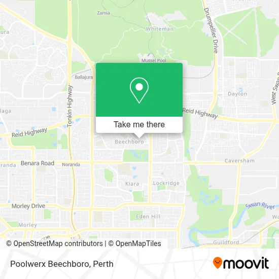Mapa Poolwerx Beechboro