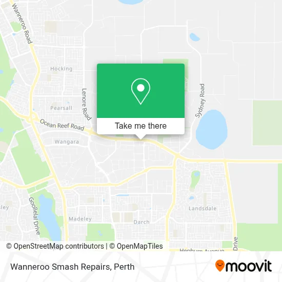 Mapa Wanneroo Smash Repairs