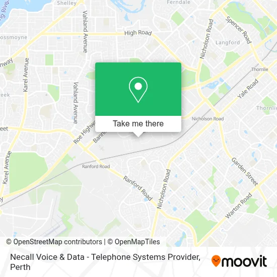 Mapa Necall Voice & Data - Telephone Systems Provider