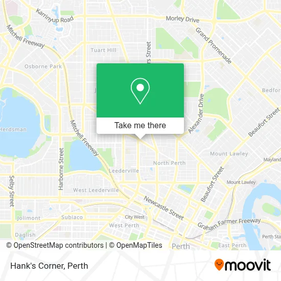 Mapa Hank's Corner
