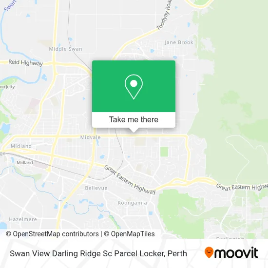 Mapa Swan View Darling Ridge Sc Parcel Locker