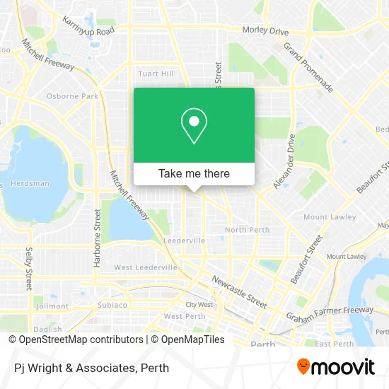 Mapa Pj Wright & Associates