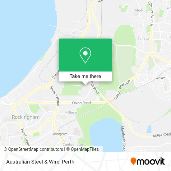 Mapa Australian Steel & Wire