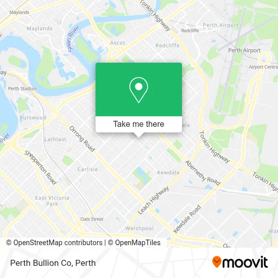 Mapa Perth Bullion Co