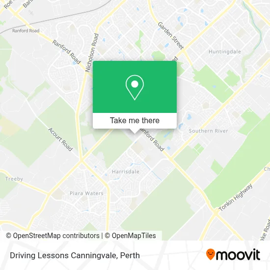 Mapa Driving Lessons Canningvale