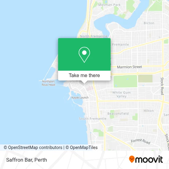 Mapa Saffron Bar