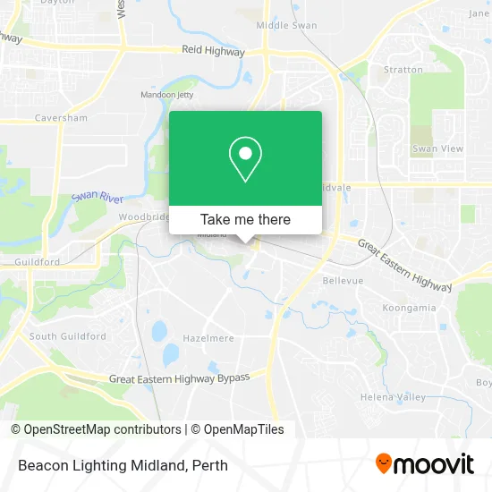 Mapa Beacon Lighting Midland