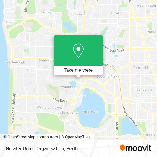 Mapa Greater Union Organisation