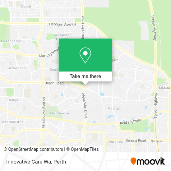 Mapa Innovative Care Wa