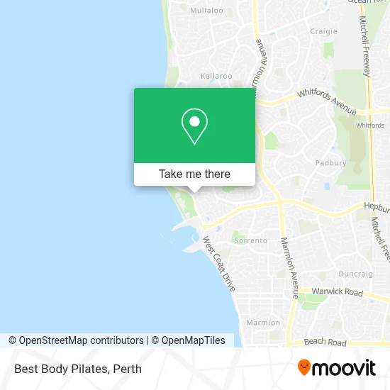 Mapa Best Body Pilates