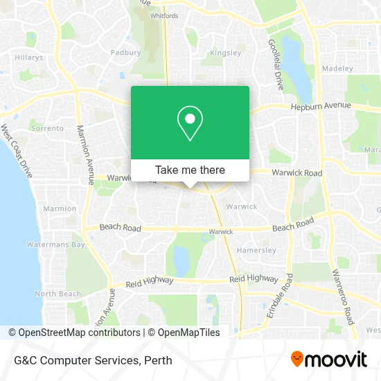 Mapa G&C Computer Services