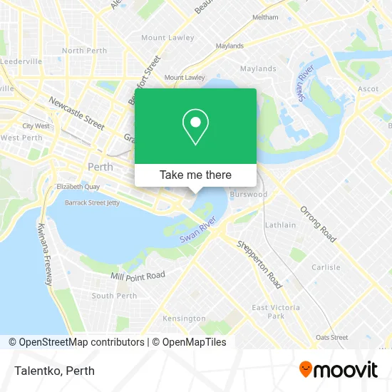 Mapa Talentko