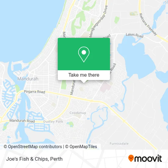Mapa Joe's Fish & Chips