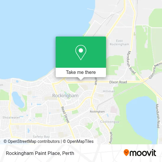 Rockingham Paint Place map