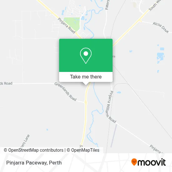 Mapa Pinjarra Paceway