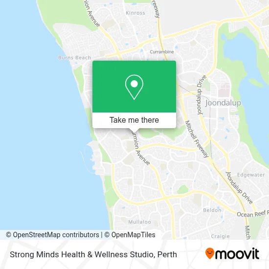 Mapa Strong Minds Health & Wellness Studio