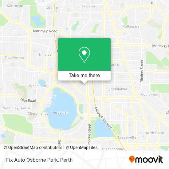 Mapa Fix Auto Osborne Park