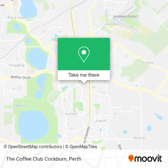 Mapa The Coffee Club Cockburn