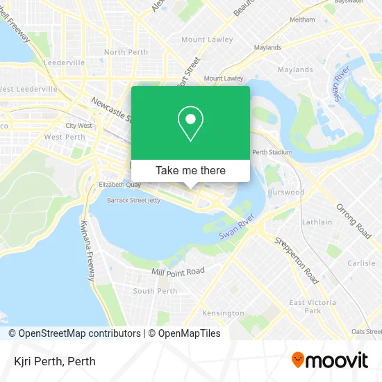 Mapa Kjri Perth