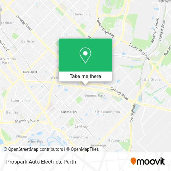 Prospark Auto Electrics map