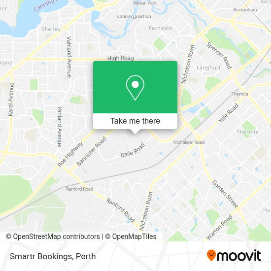 Mapa Smartr Bookings