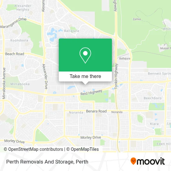 Mapa Perth Removals And Storage
