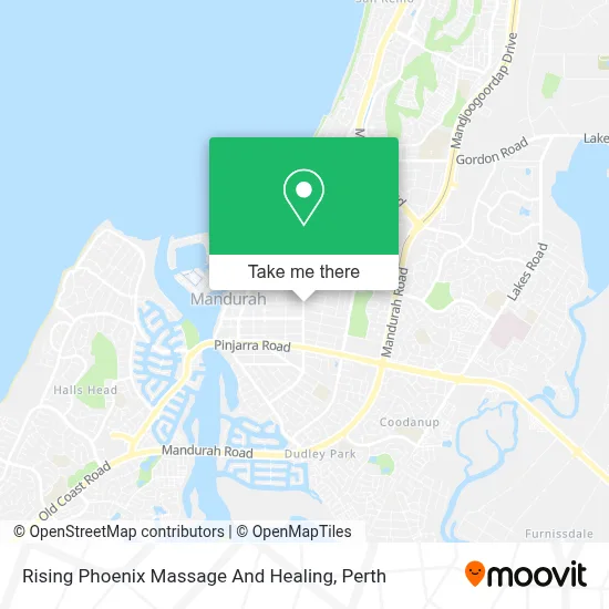 Mapa Rising Phoenix Massage And Healing