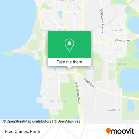 Mapa Freo Cranes