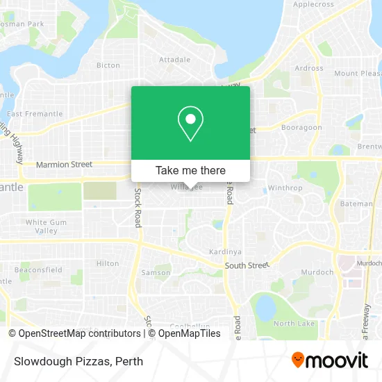 Mapa Slowdough Pizzas