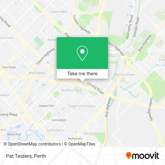 Mapa Pat Testers