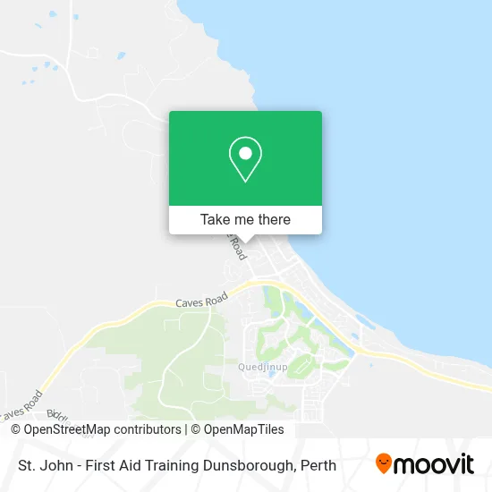 Mapa St. John - First Aid Training Dunsborough
