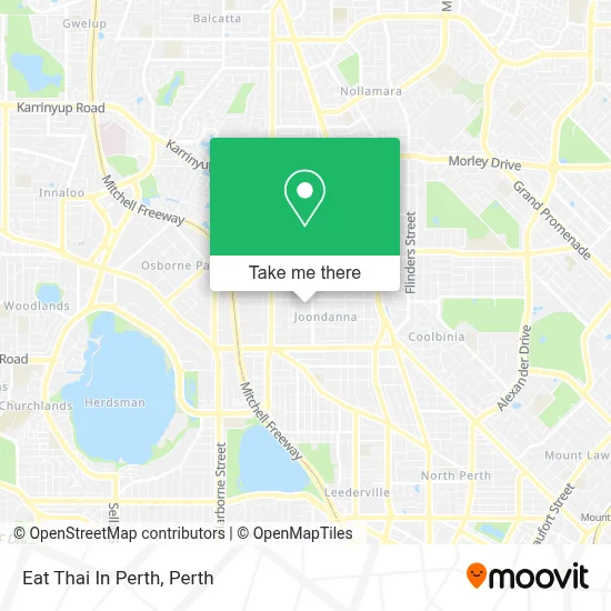 Mapa Eat Thai In Perth