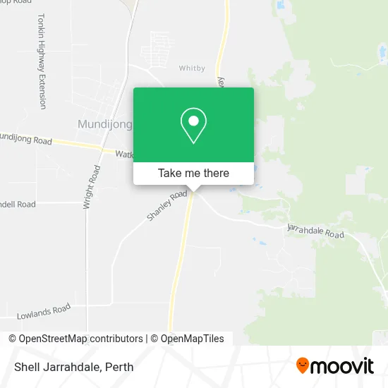 Mapa Shell Jarrahdale