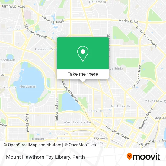 Mapa Mount Hawthorn Toy Library