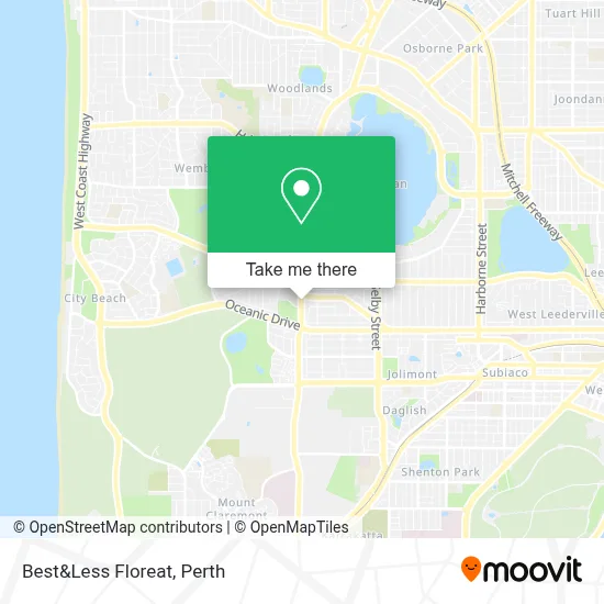 Best&Less Floreat map