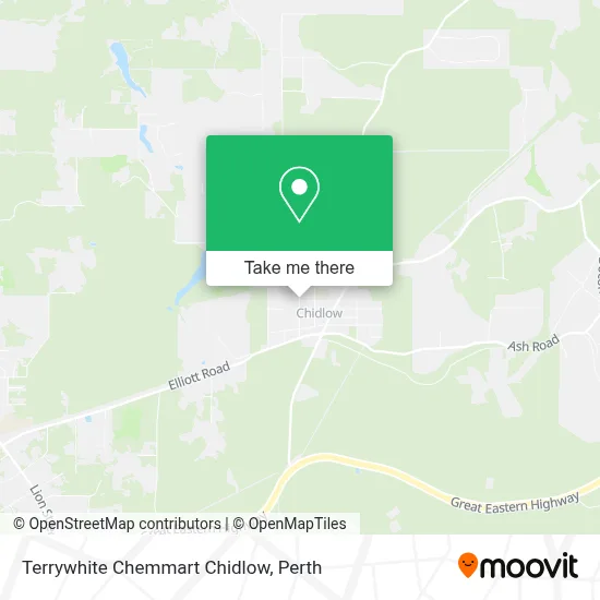 Terrywhite Chemmart Chidlow map